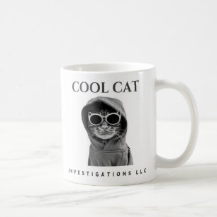 Cool Cat Investigations LLC mug (black/white)