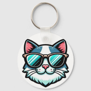 Cool Cat Keychain – Stylish Feline Accessory
