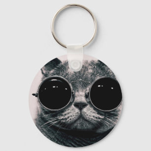 cool cat kool kat with shades key ring