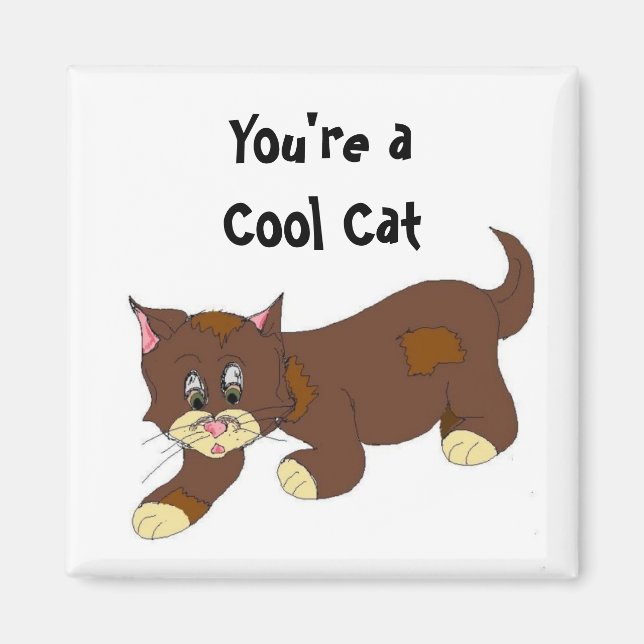Cool Cat Magnet (Front)
