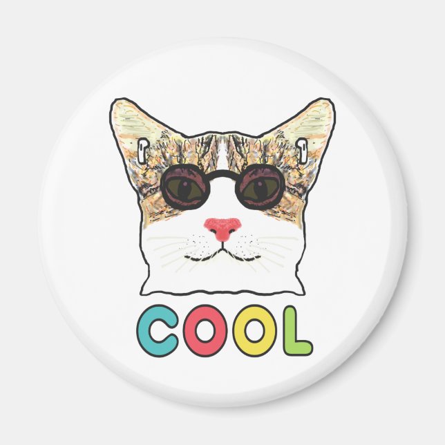 Cool Cat Magnet (Front)