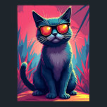 Cool Cat Meme – Deal With It Sunglasses Pop Art Poster<br><div class="desc">This artwork captures the effortless cool of a cat in "Deal With It" sunglasses, blending classic pop art style with modern internet culture. It's a statement piece that celebrates the iconic meme aesthetic with bold colours and a sleek design. More than just a poster, it's a conversation starter that brings...</div>