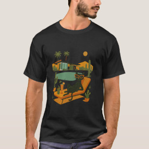 Cool Cat Mid Century Palm Springs Vibes Retro MCM  T-Shirt