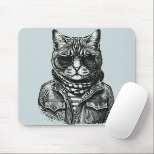 Cool Cat Mouse Pad
