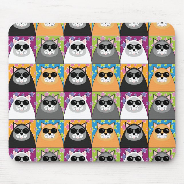 Cool Cat Mousepad (Front)