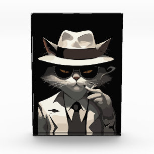 Cool Cat Noir: Suave and Mysterious Feline Photo Block
