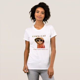 Cool Cat original logo - sunset stained T-Shirt