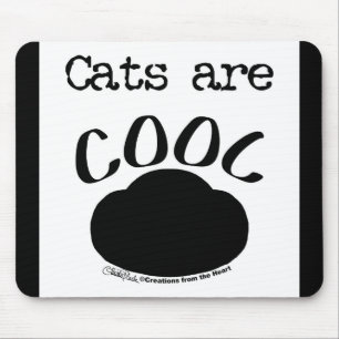Cool Cat-Paw Print Mouse Mat