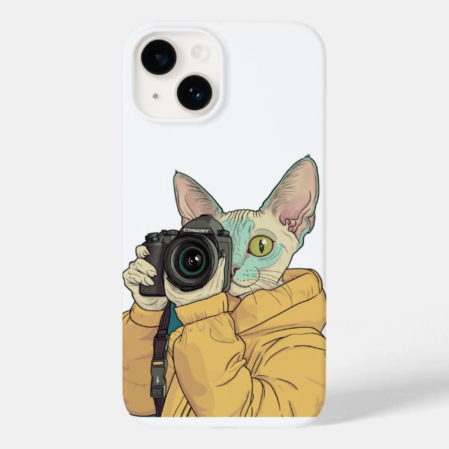 Cool Cat Photographer Case-Mate iPhone Case (Back)