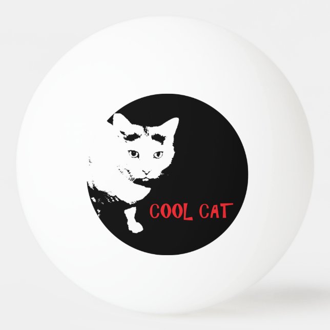 COOL CAT PING PONG BALL (Front)