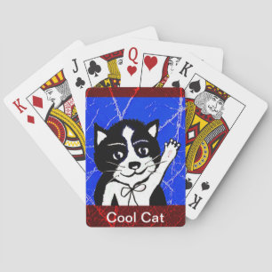 Cool Cat Print,  Playing Cards