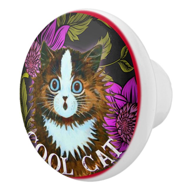 COOL CAT SURPRISE CERAMIC KNOB (Right)