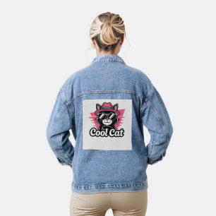 Cool Cat Swagger Denim Jacket