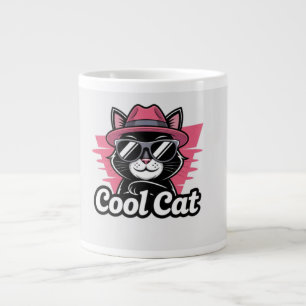 Cool Cat Swagger Large Coffee Mug