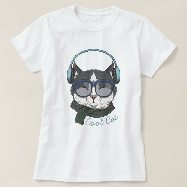 Cool Cat T-Shirt (Design Front)