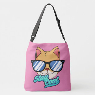 COOL CAT TOTE CROSS BODY PURSE CROSSBODY BAG