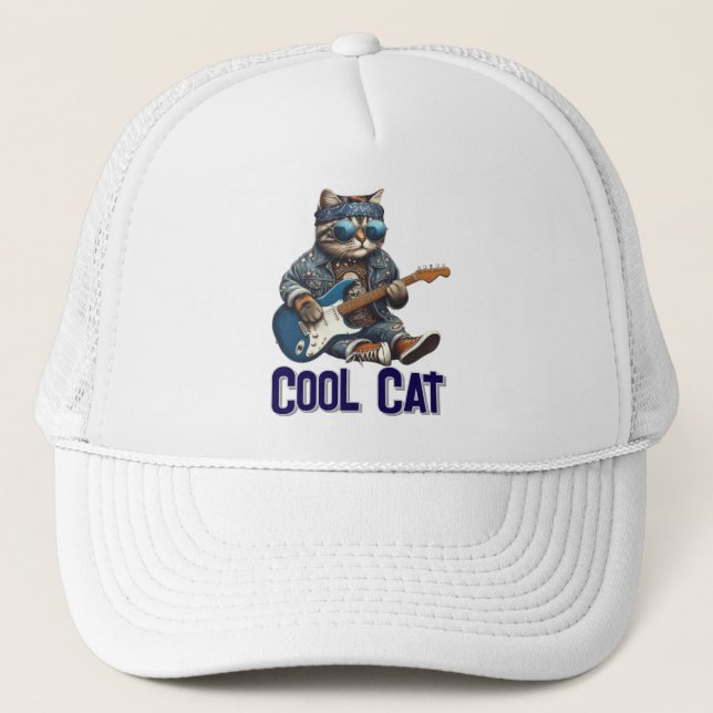 Cool Cat Trucker Hat (Front)