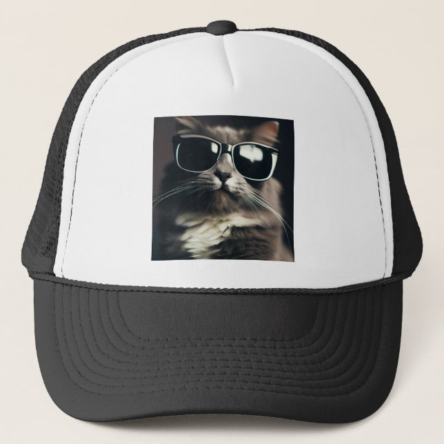 Cool Cat Trucker Hat (Front)