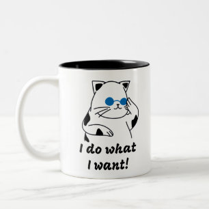 COOL CAT Two-Tone COFFEE MUG