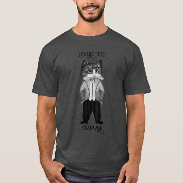 Cool Cat wearing a suit T-Shirt (Front)
