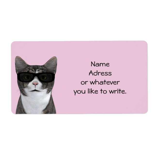 Cool Cat With Black Sunglasses (Front)