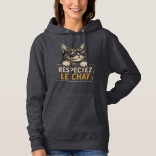 Cool Cat with Sunglasses – Funny Illustration Hoodie