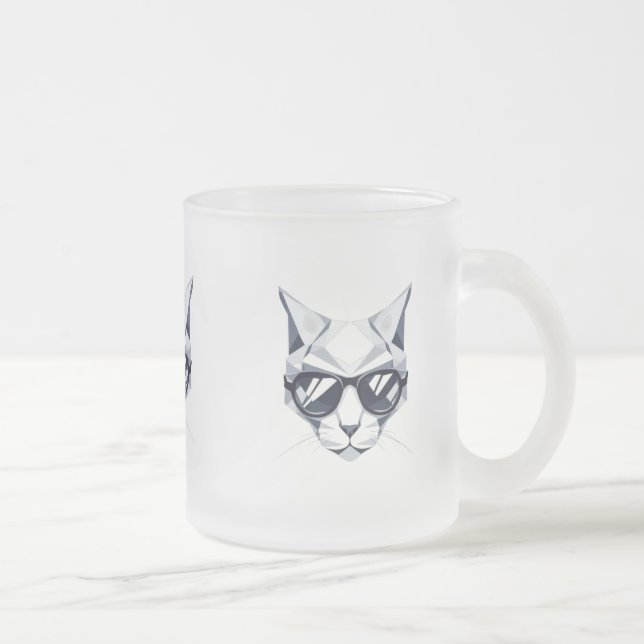 Cool Cat with Sunglasses Mug - Unique & Stylish  (Right)