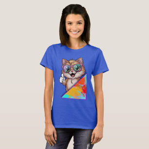 Cool Cat with Sunglasses – Retro Fun Vibes T-Shirt
