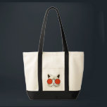 Cool Cat with Sunglasses Tote Bag<br><div class="desc">This attention getting design features a cool cat in sunglasses. It's a wonderful choice for cat lovers. Cat graphic courtesy of vecteezy.com.</div>