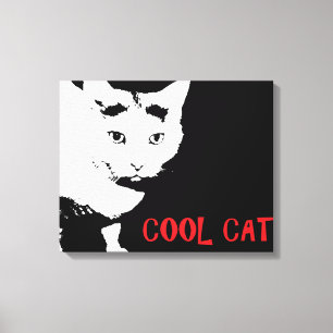 COOL CAT WRAPPED CANVAS PRINT
