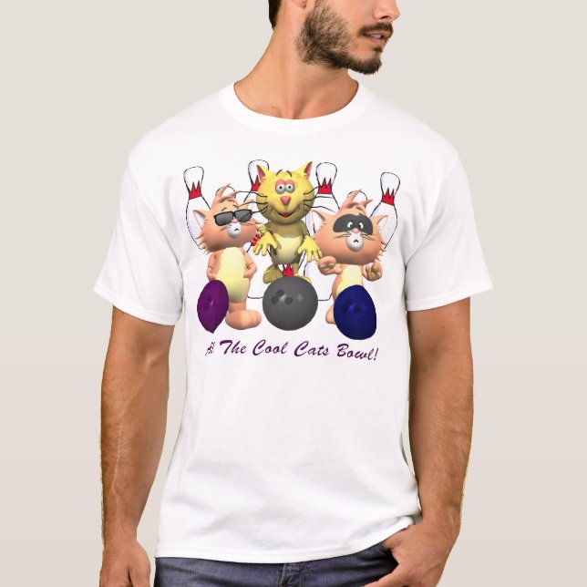 Cool Cats Bowling T-Shirt (Front)