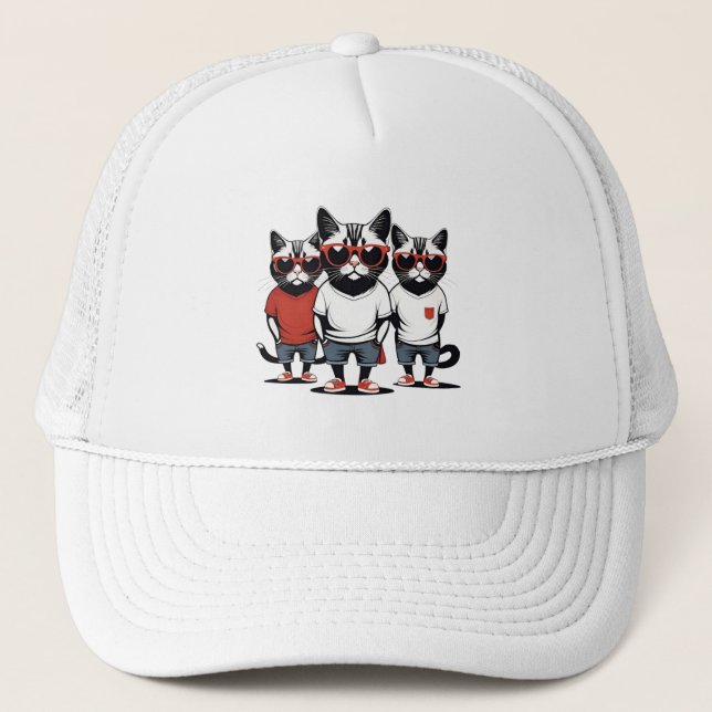 Cool Cats Group Trucker Hat (Front)