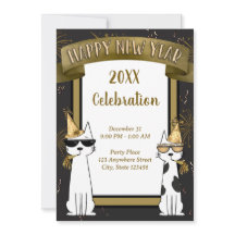 Cool Cats Happy New Year