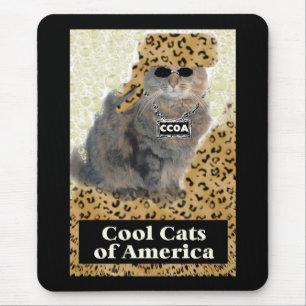 Cool Cats of America Mouse Mat