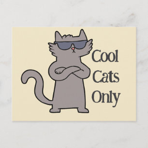 Cool Cats Only Event Invitation Card