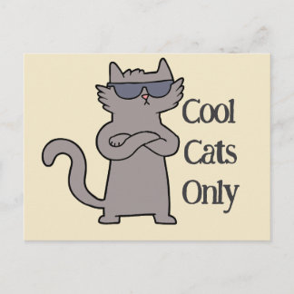 Cool Cats Only Event Invitation Card