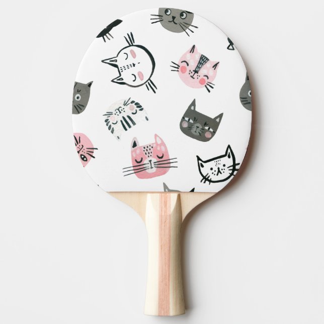 Cool Cats Ping Pong Paddle (Front)