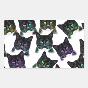 Cool Cats Rectangular Sticker
