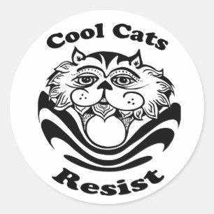 Cool Cats Resist - stickers