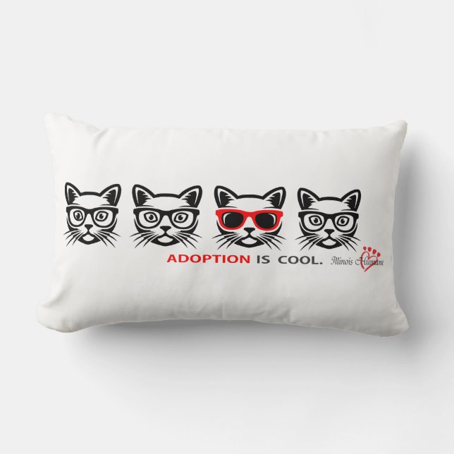 Cool Cats Throw Pillow (Front)
