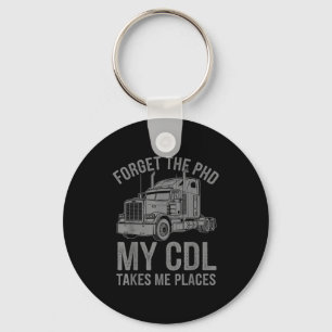 Cool Cdl Trucker Art For Men Women Trucking Cdl Tr Key Ring