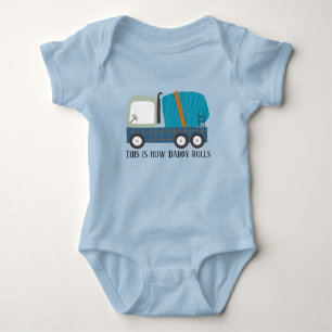 cool cement truck baby Daddy Bodysuit