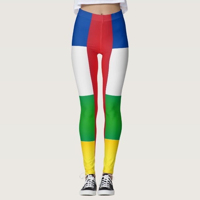 Cool Central African Republic Fashion Leggings (Front)