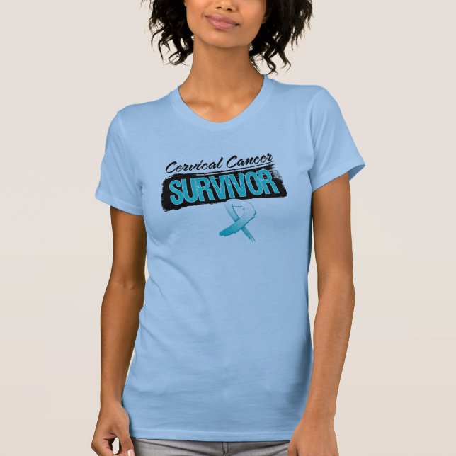 Cool Cervical Cancer Survivor T-Shirt (Front)