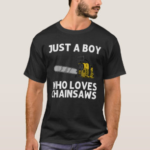 Cool Chainsaw For Boys Kids Lumberjack Arborist Tr T-Shirt