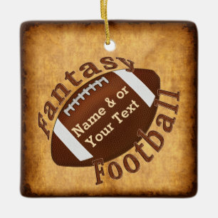 Cool Cheap Fantasy Football Gift Ideas Personalize Ceramic Ornament