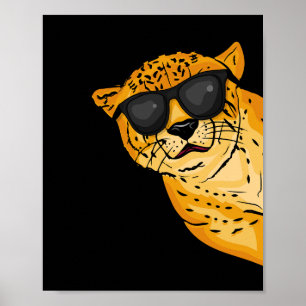 Cool Cheetah Lover Gift Kids Sunglases Cheetah Poster