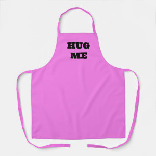 Cool Chef Baker Womens Aprons, Pink Hug Me Print  Apron