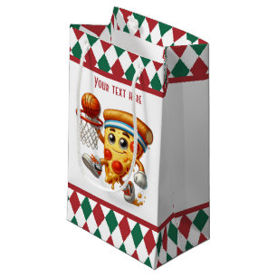 Cool chef baking pizza party small gift bag