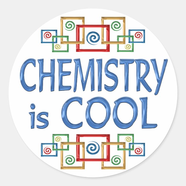 Cool Chemistry Classic Round Sticker (Front)